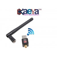 OkaeYa- Wifi 600Mbps USB Wifi Dongle Wireless Adapter 802.11N/G/B With Antena for Tablets & PC (Color may vary)